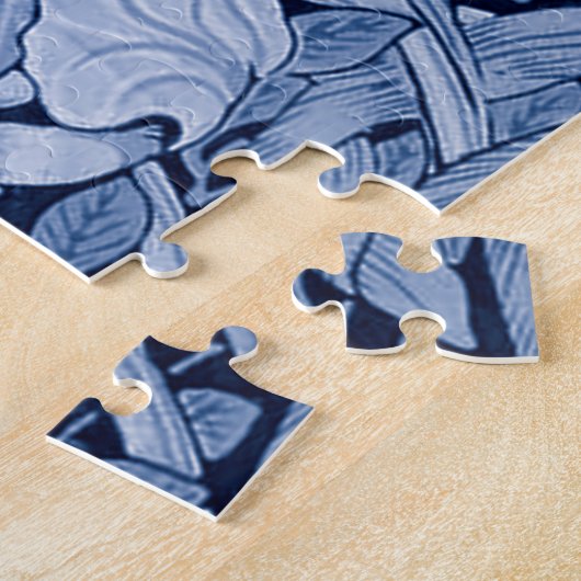 Pimpernel Blue Monotone, William Morris Jigsaw Puz Puzzle (Seite)