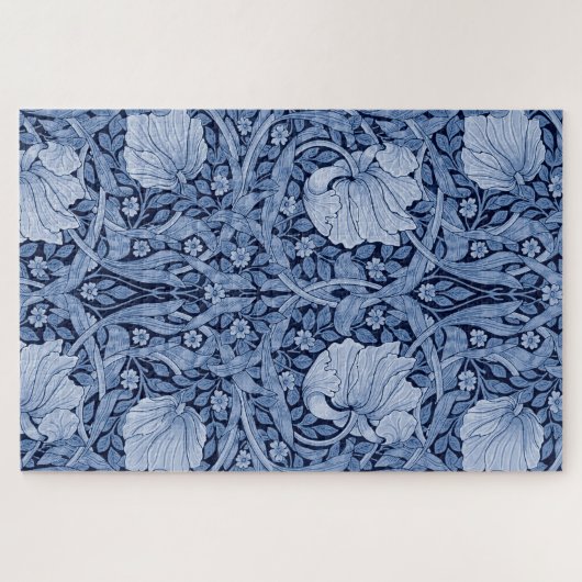 Pimpernel Blue Monotone, William Morris Jigsaw Puz Puzzle (Horizontal)
