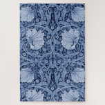 Pimpernel Blue Monotone, William Morris Jigsaw Puz Puzzle<br><div class="desc">William Morris (24. März 1834 - 3. Oktober 1896) war ein britischer Textilingenieur, Dichter, Romanautor, Übersetzer und sozialistischer Aktivist, der mit der British Arts and Crafts Movement assoziiert ist. Er trug maßgeblich zur Wiederbelebung der traditionellen britischen Textilkunst und -methoden bei. Seine literarischen Beiträge trugen dazu bei, das moderne Fantasy-Genre zu...</div>