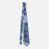 Pimpernel Blue Monotone, William Morris Krawatte (Rückseite)