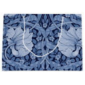 Pimpernel Blue Monotone, William Morris Large Gift Große Geschenktüte (Vorderseite)