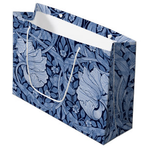 Pimpernel Blue Monotone, William Morris Large Gift Große Geschenktüte