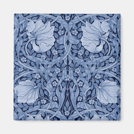 Pimpernel Blue Monotone, William Morris Magnet (Vorne)