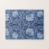 Pimpernel Blue Monotone, William Morris Puzzle (Horizontal)