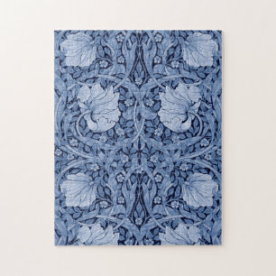 Pimpernel Blue Monotone, William Morris Puzzle