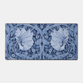 Pimpernel Blue Monotone, William Morris Schreibtischunterlage (Vorderseite)