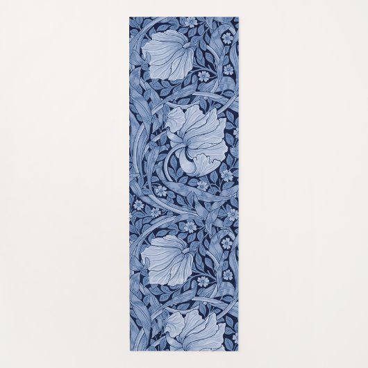 Pimpernel Blue Monotone, William Morris Yogamatte (Vorderseite)