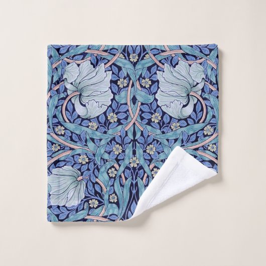 Pimpernel Blue, William Morris Badhandtuch Set (Waschlappen)