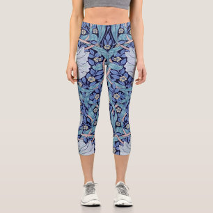Pimpernel Blue, William Morris Capri Leggings