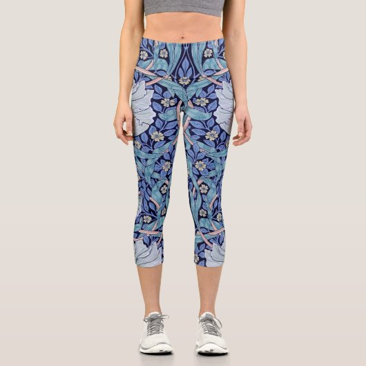 Pimpernel Blue, William Morris Capri Leggings (Vorderseite)