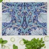 Pimpernel Blue, William Morris Geschirrtuch (Gefaltet)