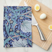 Pimpernel Blue, William Morris Geschirrtuch (Viertel Falte)