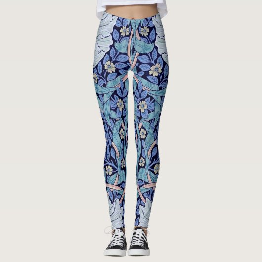 Pimpernel Blue, William Morris Leggings (Vorderseite)