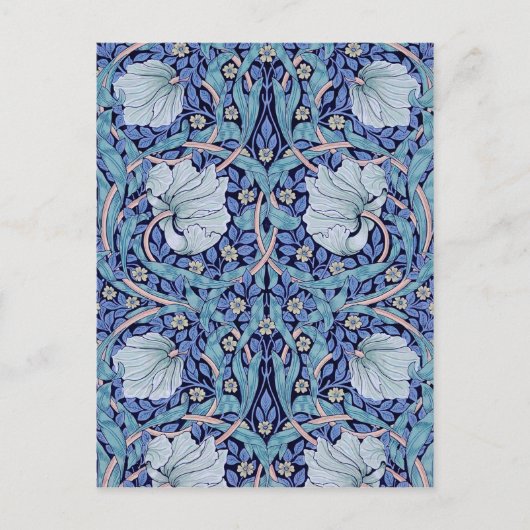 Pimpernel Blue, William Morris Postkarte (Vorderseite)