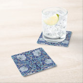 Pimpernel Blue, William Morris Rechteckiger Pappuntersetzer (Vor Ort)