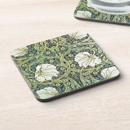 Pimpernel Blume William Morris Getränkeuntersetzer (Linke Seite)