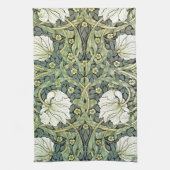 Pimpernel-Blumenmuster William Morris Geschirrtuch (Vertikal)