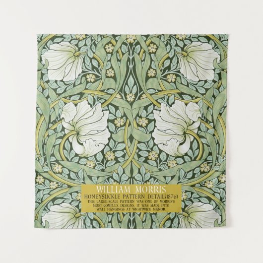 Pimpernel Design von William Morris Wandteppich (Vorderseite)