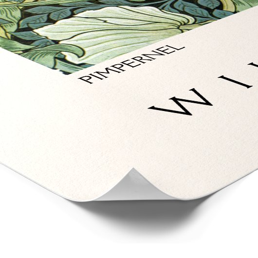 Pimpernel Design William Morris Modern Poster (Ecke)
