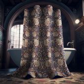 Pimpernel Dusty Blue & Pink William Morris Duschvorhang