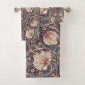 Pimpernel Dusty Rose & Blue William Morris Badhandtuch Set (Insitu)