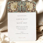 Pimpernel Elegant Floral Art Nouveau Hochzeit Einladung