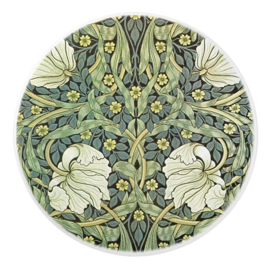 Pimpernel Floral William Morris Keramikknauf (Vorderseite)
