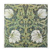 Pimpernel-Gelbe Blumen William Morris Fliese (Vorderseite)