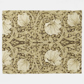 Pimpernel Gold, William Morris Fleecedecke (Vorderseite (Horizontal))