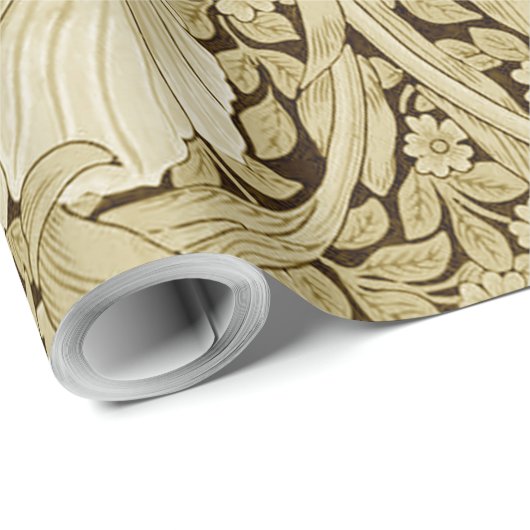 Pimpernel Gold, William Morris Geschenkpapier (Rolleneckpunkt)