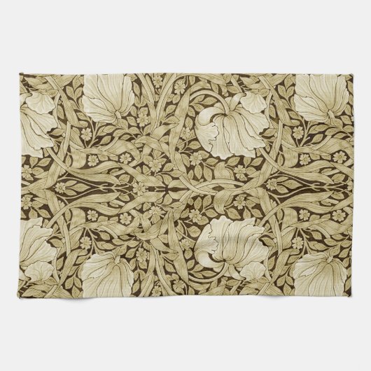 Pimpernel Gold, William Morris Geschirrtuch (Horizontal)