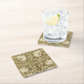 Pimpernel Gold, William Morris Rechteckiger Pappuntersetzer (Vor Ort)