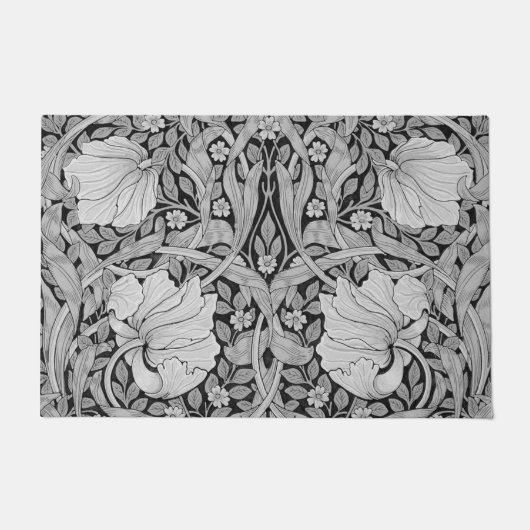Pimpernel Gray Monotone, William Morris Fußmatte (Vorderseite)