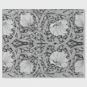 Pimpernel Gray Monotone, William Morris Geschenkpapier (Flach)