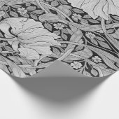 Pimpernel Gray Monotone, William Morris Geschenkpapier (Ecke)
