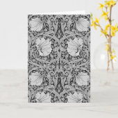 Pimpernel Gray Monotone, William Morris Karte (Gelbe Blume)