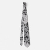 Pimpernel Gray Monotone, William Morris Krawatte (Rückseite)
