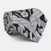 Pimpernel Gray Monotone, William Morris Krawatte (Gerollt)