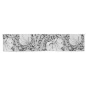 Pimpernel Gray Monotone, William Morris Kurzer Tischläufer (Horizontal)