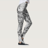 Pimpernel Gray Monotone, William Morris Leggings (Rechts)
