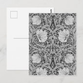 Pimpernel Gray Monotone, William Morris Postkarte (Vorne/Hinten)
