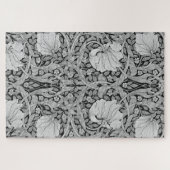 Pimpernel Gray Monotone, William Morris Puzzle (Horizontal)