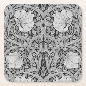 Pimpernel Gray Monotone, William Morris Rechteckiger Pappuntersetzer (Vorderseite)