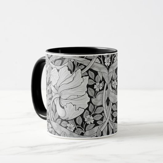 Pimpernel Gray Monotone, William Morris Tasse (Vorderseite Links)
