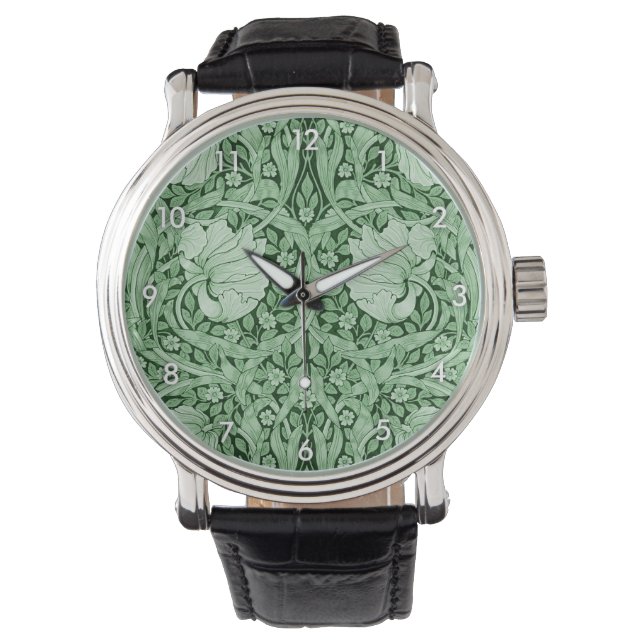 Pimpernel Green, William Morris Armbanduhr (Vorderseite)