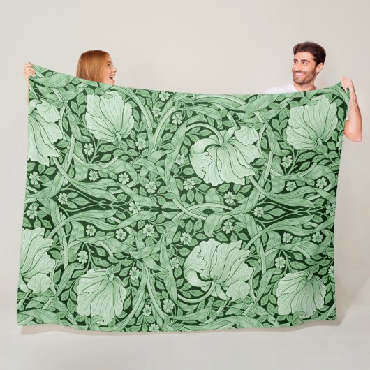 Pimpernel Grün, William Morris Fleecedecke (Beispiel)
