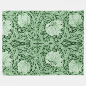 Pimpernel Grün, William Morris Fleecedecke (Vorderseite (Horizontal))