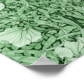 Pimpernel Grün, William Morris Poster (Ecke)