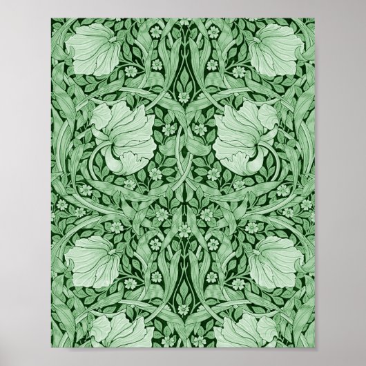 Pimpernel Grün, William Morris Poster (Vorne)