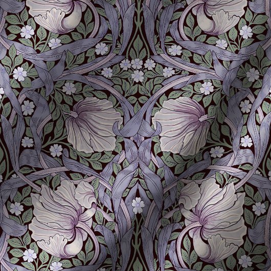 Pimpernel Lavender William Morris Floral Pattern Tischdecke